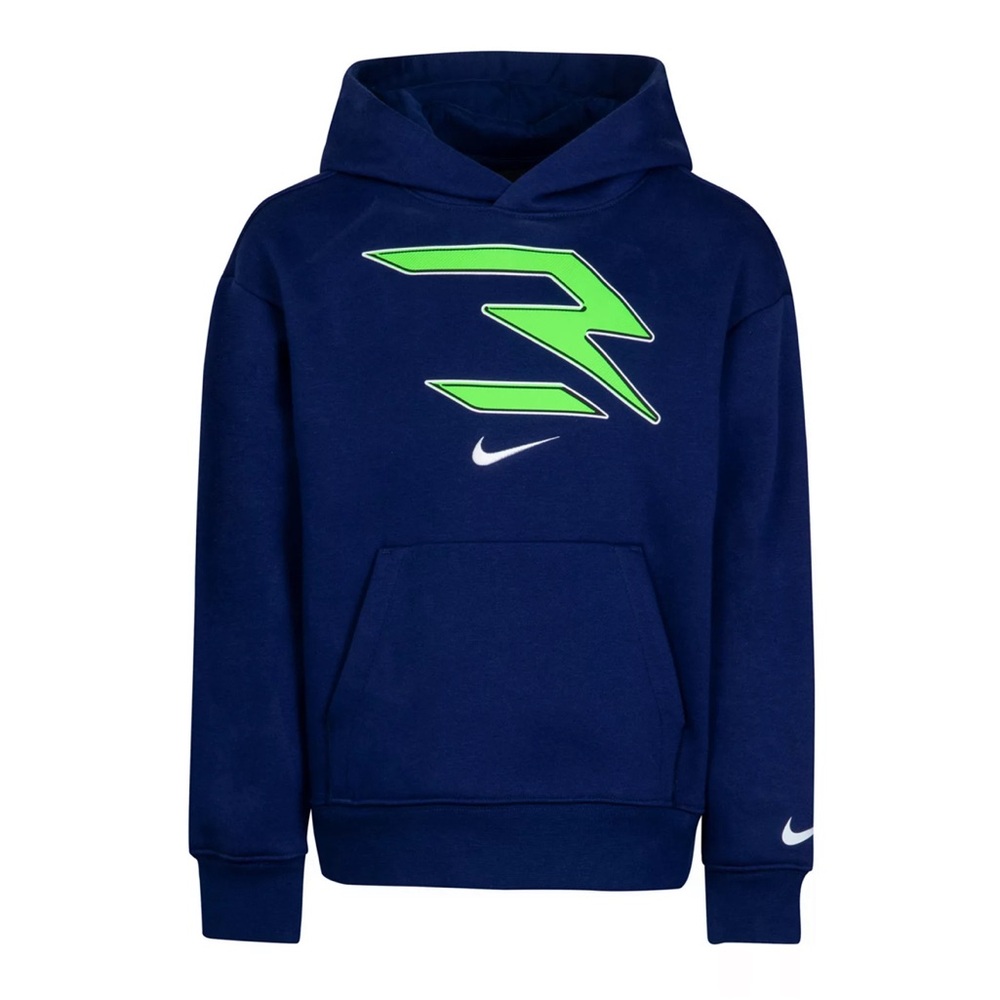 Youth Navy 3BRAND by Russell Wilson Icons Fleece Pullover Hoodie